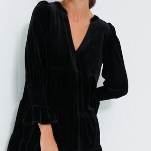 TUCKERNUCK Pomander Place Black Velvet Poplin Kenzo Dress NWT Size XS